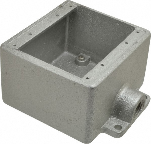 Electrical Device Box: Iron, Rectangle,